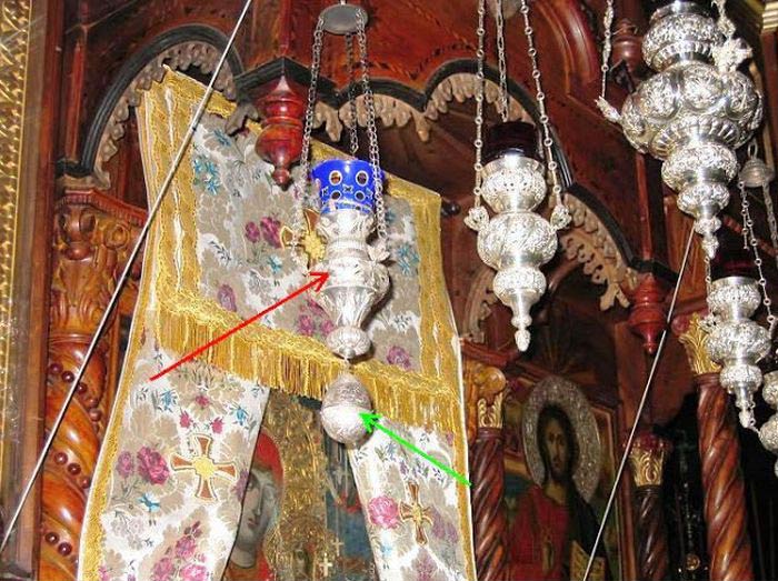 Candela dăruită Sfintei Ana de sultanul insulei Limnos